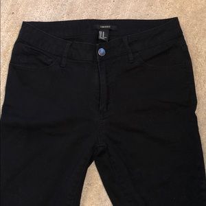 Black stretchy denim